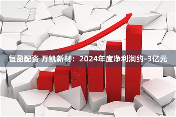 恒盈配资 万凯新材：2024年度净利润约-3亿元